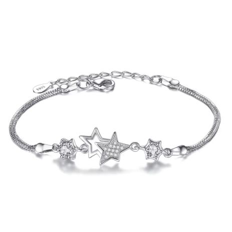 Браслет зірка зірки жіночий із зірочками tiffany