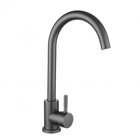 Змішувач для кухні Lidz Aria 015F із нержавіючої сталі Graphite LDARI015FGRP49559