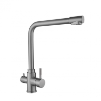 Змішувач для кухні Lidz Aria 020F1 для фільтра питної води Graphite LDARI020F1GRP49563
