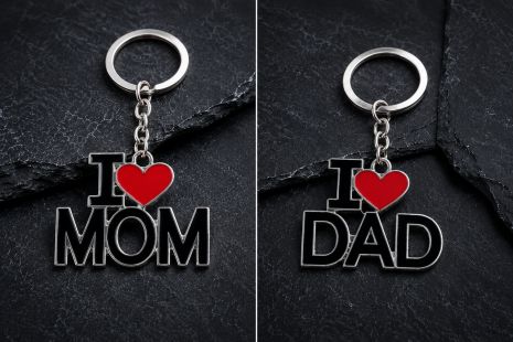 Брелок Я люблю тата маму I Love Dad Mom для батьків Брелок Я люблю тата маму I Love Dad Mom для батьків