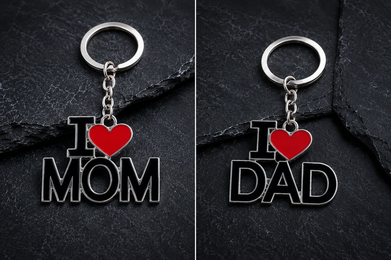 Брелок Я люблю тата маму I Love Dad Mom для батьків Брелок Я люблю тата маму I Love Dad Mom для батьків