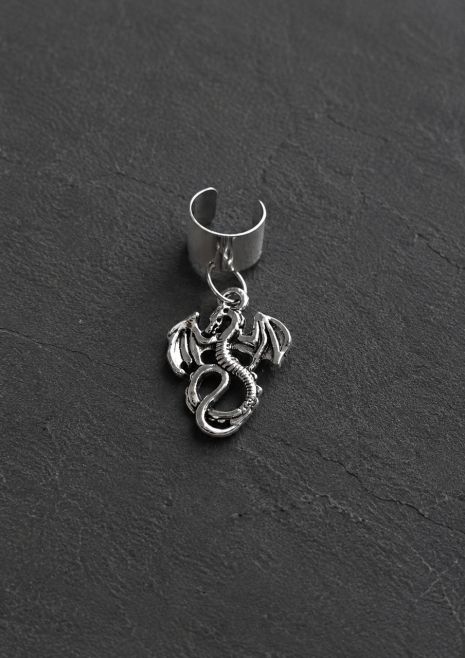 Сережка Dragon каф дракон з драконом кліпса на вухо без проколювання