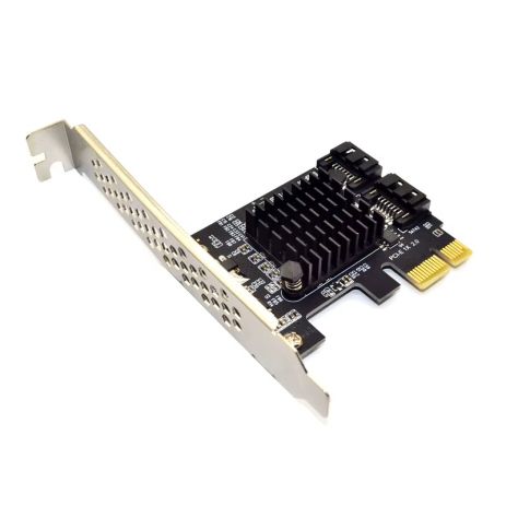 Плата розширення PCI-E SATA PCI Express X1 на 2хSATAIII Marvell 9125 з радіатором для SSD HDD