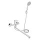 Ванновый смеситель Lidz Gloria 005 с поворотным изливом (с душевым набором) (k35) LDGLO005CRM35117 Chrome Ванновый смеситель Lidz Gloria 005 с поворотным изливом (с душевым набором) (k35) LDGLO005CRM35117 Chrome