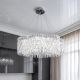 Яскрава кришталева крига люстра Artlight 123W м² колір 8635/800CH