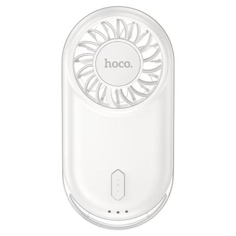 Вентилятор Hoco ultra-thin pocket fan HX611 | 3 Levels, 50dB, 1-2.5h | Milky white