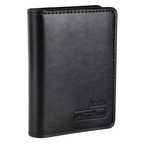 Пошуковий трекер HOCO Tiger smart anti-lost card holder E91F (wireless charging model) | Apple Find My, 3 month | black