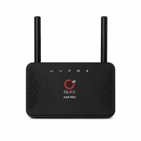 4G LTE Wi-Fi роутер OLAX AX8 Pro із підтримкою Nano SIM, акумулятором 5000 мА·год та 4 LAN-портами 4G LTE Wi-Fi роутер OLAX AX8 Pro із підтримкою Nano SIM, акумулятором 5000 мА·год та 4 LAN-портами