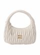 Женская сумка багет Miu miu 8826 белая Женская сумка багет Miu miu 8826 белая