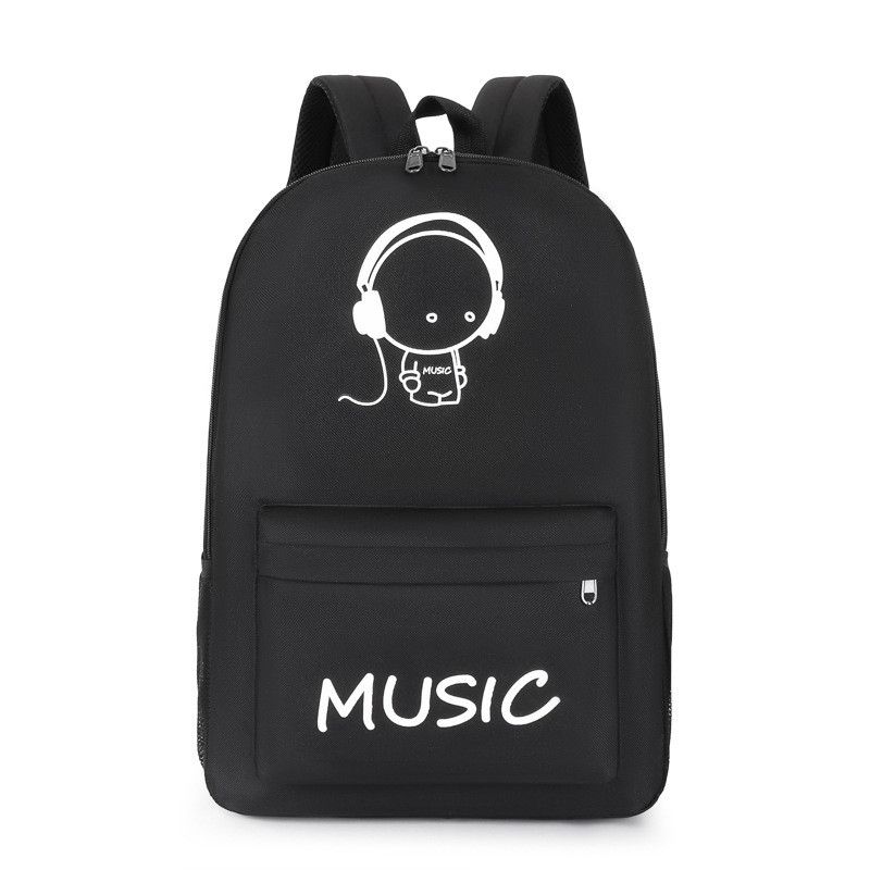 Фосфорный рюкзак школьный портфель мужской женский светящийся MUSIC Фосфорный рюкзак школьный портфель мужской женский светящийся MUSIC