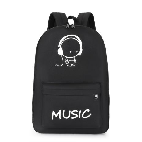 Фосфорный рюкзак школьный портфель мужской женский светящийся MUSIC маленький Фосфорный рюкзак школьный портфель мужской женский светящийся MUSIC маленький