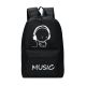 Рюкзак фосфорный школьный портфель мужской женский светящийся Music lite Рюкзак фосфорный школьный портфель мужской женский светящийся Music lite