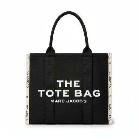 Женская сумка 6602 Marc Jacobs The Tote Bag средняя черно-белая
