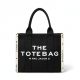 Женская сумка 6603 Marc Jacobs The Tote Bag маленькая черно-белая