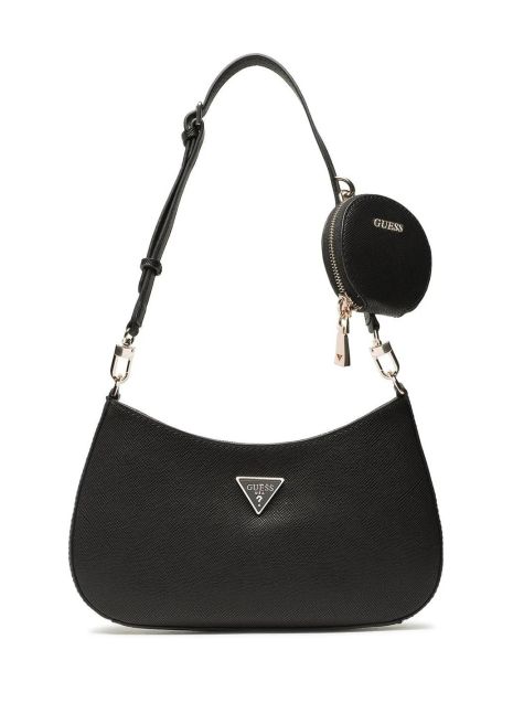 Женская сумка Guess 017 багет черная