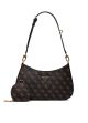Женская сумка Guess 016 багет коричневая