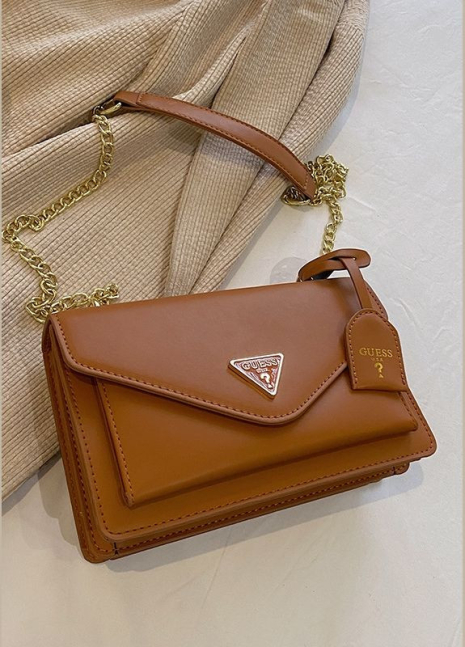 Жіноча сумка Guess 18091 крос-боді коричнева Жіноча сумка Guess 18091 крос-боді коричнева