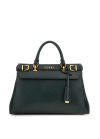Жіноча сумка 089 Guess з двома ручками зелена