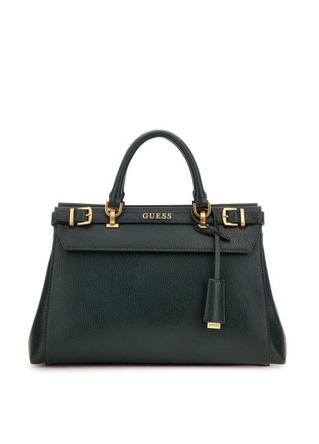 Женская сумка 089 Guess с двумя ручками зеленая