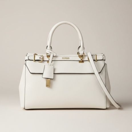 Женская сумка 089 Guess с двумя ручками белая Женская сумка 089 Guess с двумя ручками белая