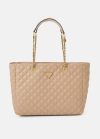 Жіноча сумка Guess шопер бежева
