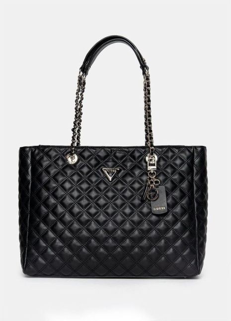 Женская сумка Guess шопер черная