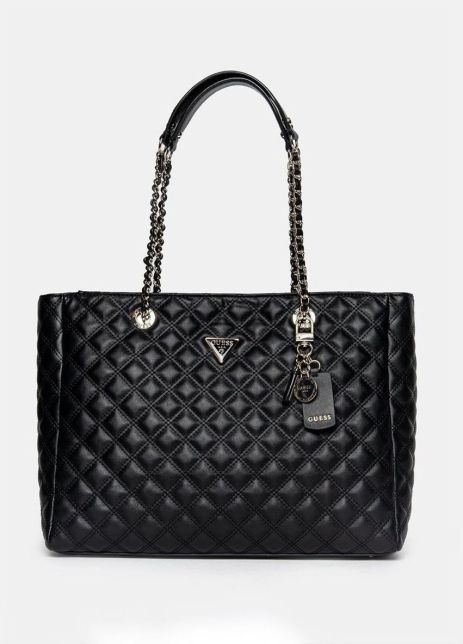 Женская сумка Guess шопер черная