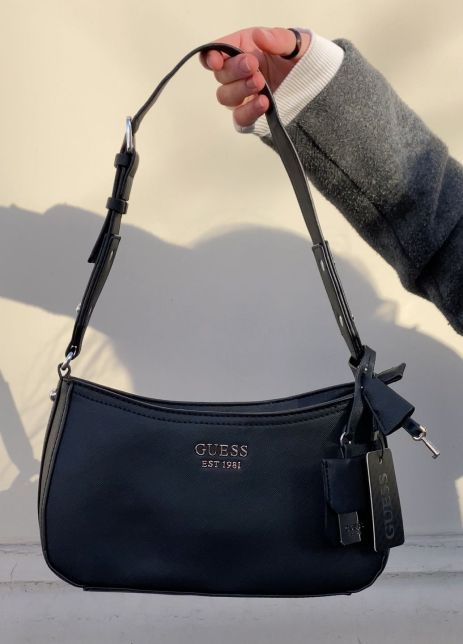 Женская сумка Guess багет черная Женская сумка Guess багет черная