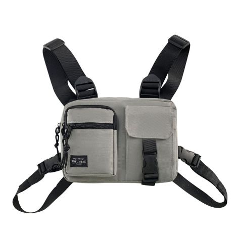 Нагрудная сумка 5008 TOYU BAG серая