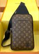 Мужская нагрудная сумка Louis Vuitton Avenue коричневая