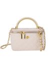 Женская сумка-косметичка 2814 1032 Vanity Bag велюровая кросс-боди молочно белая Женская сумка-косметичка 2814 1032 Vanity Bag велюровая кросс-боди молочно белая