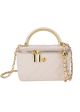 Женская сумка-косметичка 2814 1032 Vanity Bag велюровая кросс-боди молочно белая