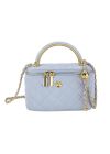 Женская сумка-косметичка 2814 1032 Vanity Bag велюровая кросс-боди голубая Женская сумка-косметичка 2814 1032 Vanity Bag велюровая кросс-боди голубая