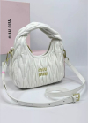 Жіноча сумка багет Miu miu 18121 біла