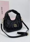 Жіноча сумка багет Miu miu 18121 чорна