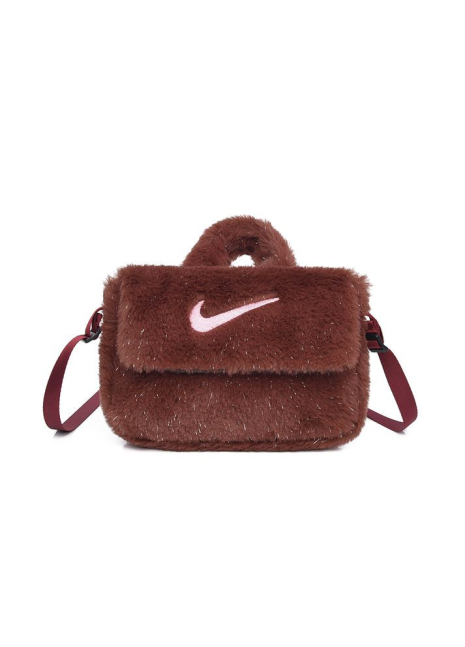 Бананка Nike меховая F264 коричневая