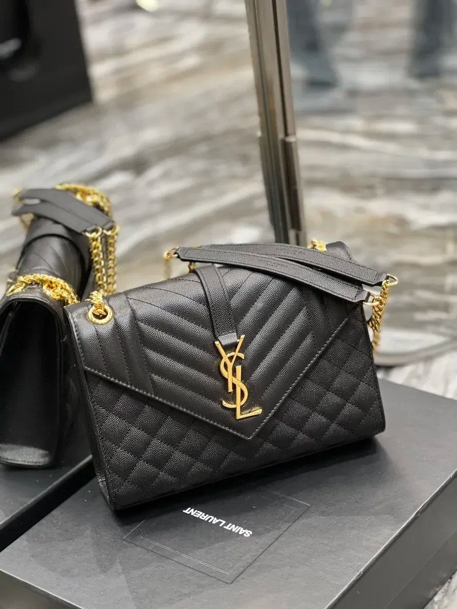 Женская сумка YSL 377827 кросс-боди черная Женская сумка YSL 377827 кросс-боди черная