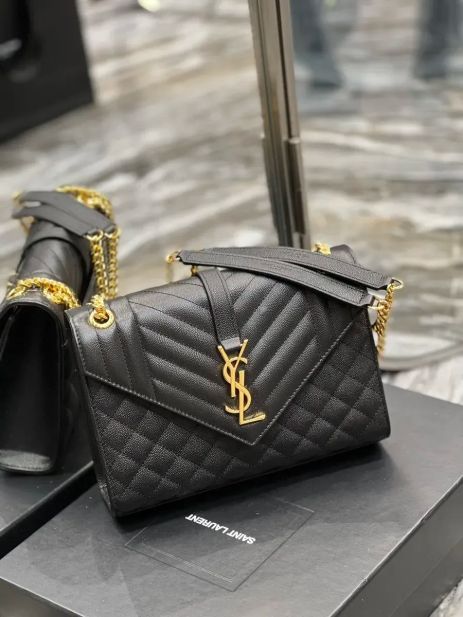Женская сумка YSL 377827 кросс-боди черная Женская сумка YSL 377827 кросс-боди черная