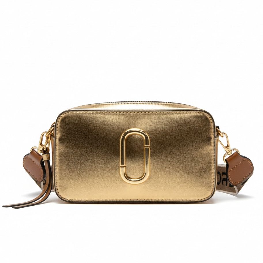 Женская сумка Marc Jacobs 6869 кросс-боди золотистая Женская сумка Marc Jacobs 6869 кросс-боди золотистая