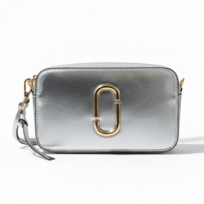 Женская сумка Marc Jacobs 6869 кросс-боди серебристая Женская сумка Marc Jacobs 6869 кросс-боди серебристая