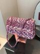 Жіноча сумка 8208 багет леопардова рожева