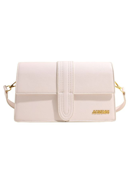Жіноча сумка Jacquemus 1022 крос-боді біла