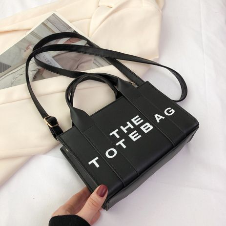 Женская сумка 5815 кросс-боди с двумя ручками черная