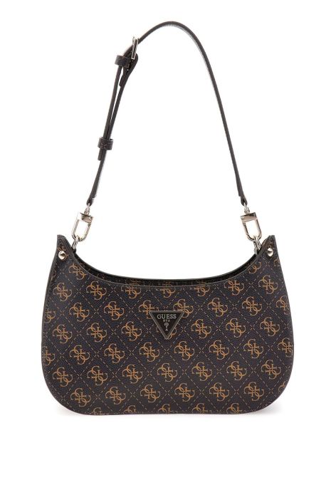Женская сумка Guess багет коричневая