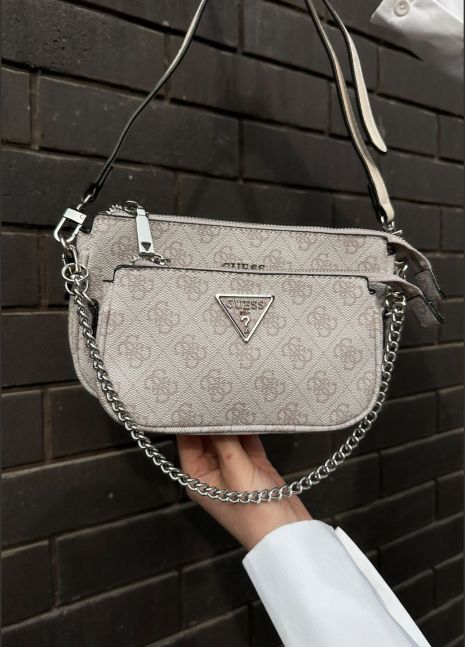 Женская сумка Guess 136 кросс-боди бледно-розовая