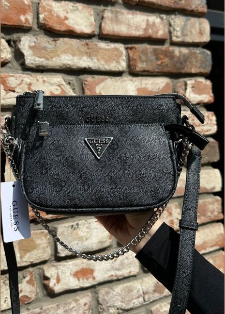 Женская сумка Guess 136 кросс-боди серая