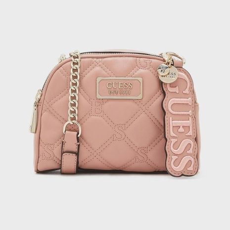 Женская сумка Guess кросс-боди розовая