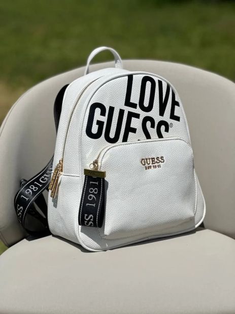 Женский рюкзак Guess 048 белый Женский рюкзак Guess 048 белый