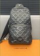 Мужская нагрудная сумка Louis Vuitton черная