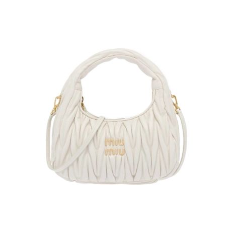 Женская сумка багет Miu miu 089 белая Женская сумка багет Miu miu 089 белая